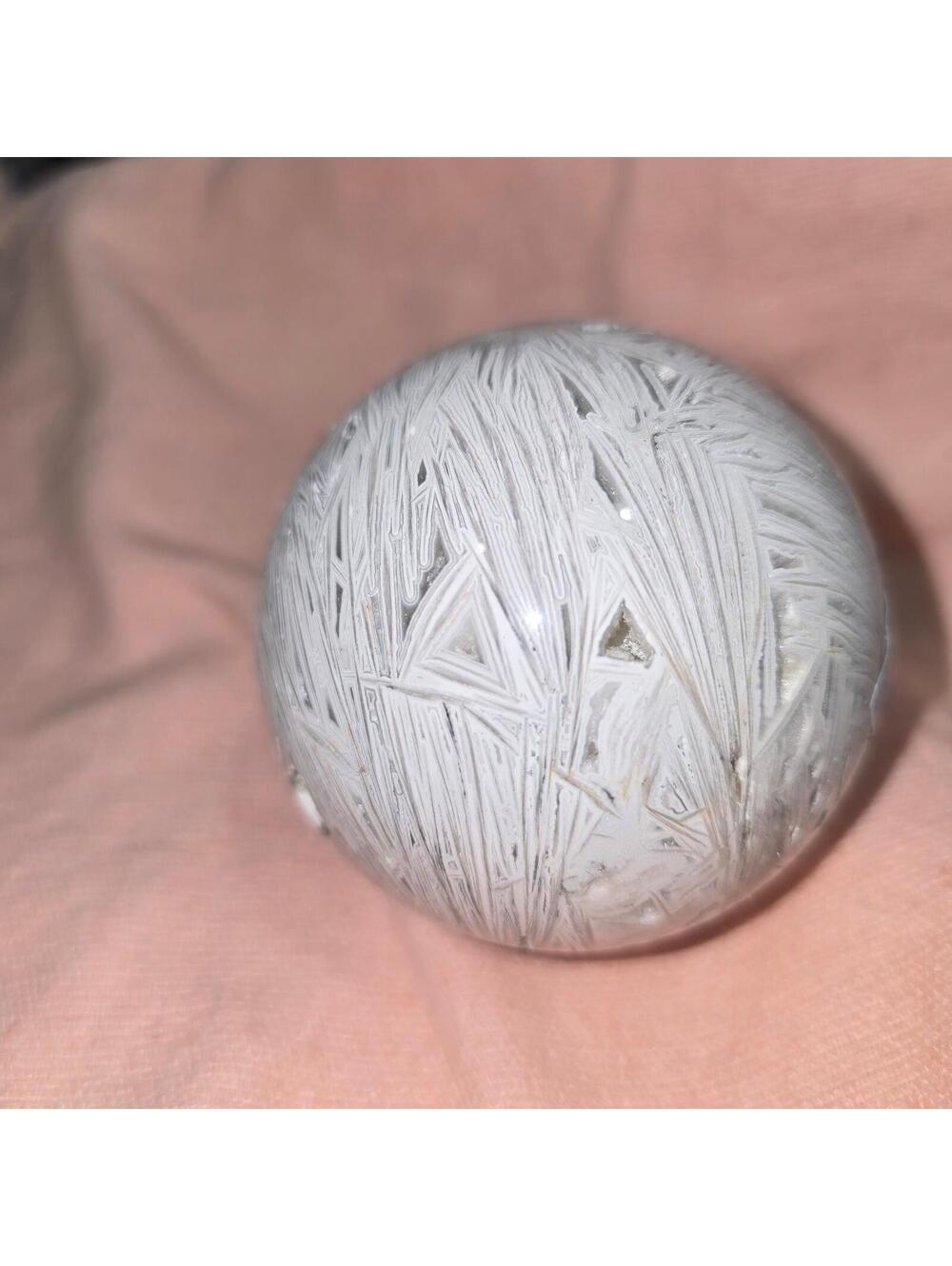 HC021. Mexican Lace Agate Sphere - Picture 2 of 3